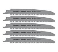 Reciprocating Saw Blade Multipurpose 150mm Length 5-8Tpi - Bi Metal Pack Of 5 By Ufixt