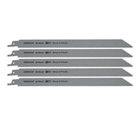 Reciprocating Saw Blade Wood & Plastics 230mm Length 10Tpi Bi Metal Pack Of 5 By Ufixt