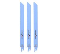 Reciprocating Saw Blades 3Pcs High Carbon Steel Jigsaw Blades Professional Woodworking Cutter Kit for Cutting Wood Plastic Pipe Metal Durable 225mm 8.9in (18TPI)