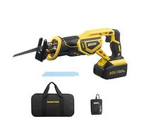 Reciprocating Saw, Morgan's Power 20V MAX Cordless with 3.0Ah Battery & 1hr Fast Charger, Includes 2 Quality Saw Blades
