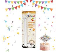 Recitem Reusable Birthday Candles with Fan, Magic Relighting Candles, Cake Candles for Parties and Birthday Parties (Pack of 1)
