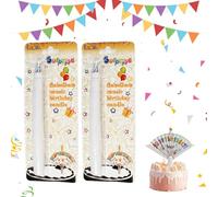 Recitem Reusable Birthday Candles with Fan, Magic Relighting Candles for Children, Cake Candles for Parties and Birthday Parties (Pack of 2)