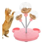 Recitem Wiggling Dog Treat Toy, Snack Ball Dog, Food Ball for Dogs, Interactive Toy, Treat Ball, Pet Feeder Toy (Pink, Normal Model)