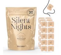 RECKNEY 60PCS Magnetic Nose Strip Refill Tabs Pack, Compatible with Magnetic Nasal Dilator Strip Anti-Snoring Sleep Nasal Strips, Nose Magnets Anti-Snoring Equipment for Dialator
