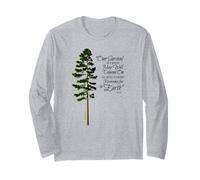 Reclaim Reverence for the Earth Nature Quote with Tree Long Sleeve T-Shirt