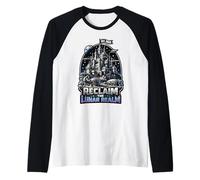 Reclaim The Lunar Realm EST. 2028 Raglan Baseball Tee