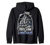 Reclaim The Lunar Realm EST. 2028 Zip Hoodie