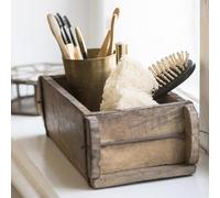 Reclaimed Brick Mould Storage Box, Natural Rustic Wooden Box
