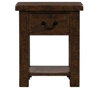 Reclaimed Dark Pine 1 Drawer Lamp Table