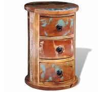 vidaXL Reclaimed Cabinet with 3 Drawers Solid Wood