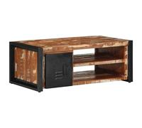 vidaXL Coffee Table Multicolour 90x50x36 cm Solid Wood Reclaimed, Multi