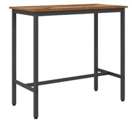 Reclaimed Wood Engineers Wood and Steel Table, 100 x 50 x 90.5 cm, Height Adjustable, Versatile Use as Desk, Side Table, Coffee Table for Office and Living Room