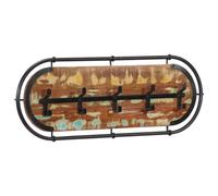 (reclaimed wood) vidaXL Wall-mounted Coat Rack with 5 Hooks Wall Coat Hook Hat Wall Hanger