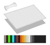Recle Sun e Sail 2.2x2.4m - 98% UV Protect, Waterproof Canopy for Patios, Gardens, Yards - Includes Mounting Ropes - White Outdoor e Solut