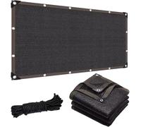 Recle Sun e Sail 8' x 40' - Black UV Block Canopy for Backyard Deck Patio Garden Outdoor Events & Custom