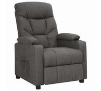 Recliner Chair Adjustable Backrest Footrest 73 x 94 x 101.5 cm Dark Grey Fabric