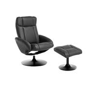 Recliner Chair APATE Faux Leather Black