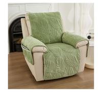 Recliner Chair Cover, Anti-Slip Furniture Protector with Pockets, Elastic Band, Machine Washable Slipcover for Sectional Recliner