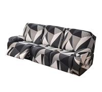Recliner Chair Covers 2 Seater for Armchairs with Side Pocket, 6-Pieces Stretch Recliner Slipcover for Electric Chair, Sofa Covers Furniture Protector for Living Room (A-13,3 Seater)