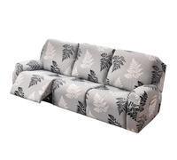 Recliner Chair Covers 2 Seater for Armchairs with Side Pocket, 6-Pieces Stretch Recliner Slipcover for Electric Chair, Sofa Covers Furniture Protector for Living Room (A-10,3 Seater)