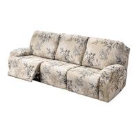 Recliner Chair Covers 2 Seater for Armchairs with Side Pocket, 6-Pieces Stretch Recliner Slipcover for Electric Chair, Sofa Covers Furniture Protector for Living Room (A-01,3 Seater)