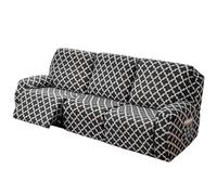 Recliner Chair Covers 2 Seater for Armchairs with Side Pocket, 6-Pieces Stretch Recliner Slipcover for Electric Chair, Sofa Covers Furniture Protector for Living Room (A-12,3 Seater)