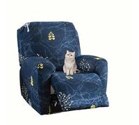 Recliner Chair Covers,Stretch Recliner Covers,Polyester Reclining Chair Cover Non Slip Sofa Cover Recliner Slipcovers Furniture Protector for Living Room Armchair Cover (1 Seater | 4 pc,M)
