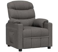 Recliner Chair Dark Grey Fabric vidaXL