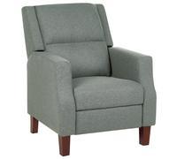 Recliner Chair EGERSUND With Footrest Fabric Light Green