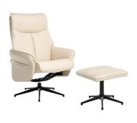 Recliner Chair ERATO Faux Leather Light Beige