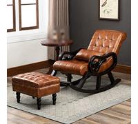 Recliner Chair, Ergonomic Reclining Rocking Armchair, Upholstered for Living Room and Bedroom Comfort