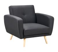 Recliner Chair FLORLI Fabric Black