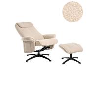 Recliner Chair GERAS Boucle Beige