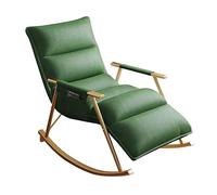 Recliner Chair - Modern PU Leather Adjustable Backrest Footrest Ergonomic Lounge Rocking Chair with Storage Pocket