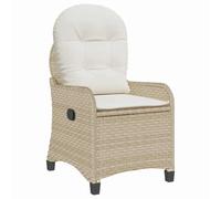 Recliner Chair Poly Rattan Outdoor Seating Terrace Furniture Patio Chair vidaXL