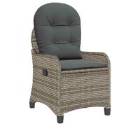 Recliner Chair Poly Rattan Outdoor Seating Terrace Furniture Patio Chair vidaXL
