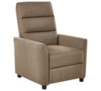 Recliner Chair SANDE With Footrest Fabric Brown