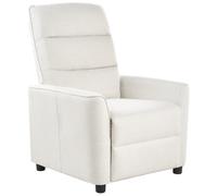 Recliner Chair SANDE With Footrest Fabric Off-White
