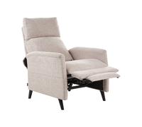 Recliner Chair SELVIK with Footrest Fabric Beige
