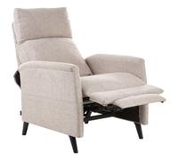 Recliner Chair SELVIK with Footrest Fabric Beige