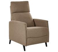 Recliner Chair SELVIK With Footrest Fabric Brown