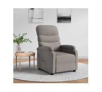 Recliner Chair Taupe Fabric 75x91x101cm Wood Metal Foam Adjustable Manual 3-pos