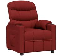 vidaXL Recliner Chair Wine Red Fabric