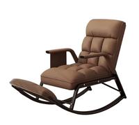 Recliner Chair with Footrest Lazy Sofa Armchair Rocking Lounge Chair for Elderly Accent Chair for Living Room & Balcony Comfortable Single Reclining Chair Upgrade Brown One Size