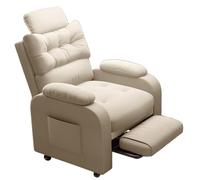 Recliner Chair with Swivel, Footrest, and Adjustable Backrest for Comfortable Lying, Sleeping, or Reading in Living Room or Bedroom