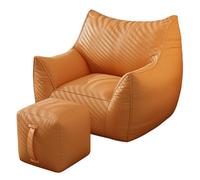 Recliner Couches for Living Room with Ottoman Cat Claw Leather Sofa Chair can Lie Down or Sleep Ergonomic Reading Chair for Living Room Bedroom