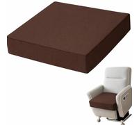 Recliner Cushion for Elderly 18" x 18" x 3" - Memory Foam Seat Cushion with Back & Lumbar Support, Pressure Relief Chair Pad for Couch, Armchair & Recliner (Chocolate Brown)