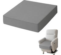 Recliner Cushion for Elderly 24" x 24" x 4" - Memory Foam Seat Cushion with Back & Lumbar Support, Pressure Relief Chair Pad for Couch, Armchair & Recliner (Grey)