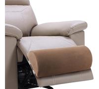 Recliner Leg Rest Cushion Sofa Footrest Pillow with Half Moon Bolster Pillow, Multi Purpose Back & Lumbar Support Pillow for Bed, Sofa Couch(Khaki fleece)