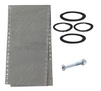Recliner Replacement Cloth, Outdoor Recliners Replacement Covers Repair Fabric With 4 Ropes And Screws For Sun Loungers And Gravity Chairs, 160 * 43cm(White gray)